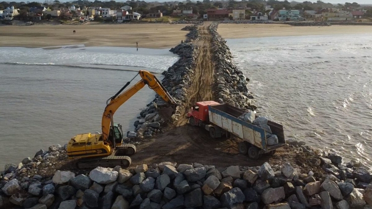 Así es la obra histórica en Las Toninas para recuperar el frente costero
