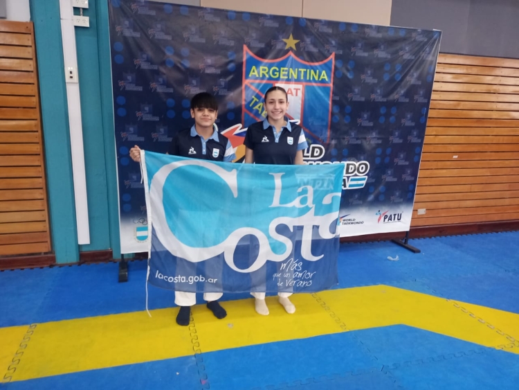 Dos chicos del Partido de La Costa entrenan con la selección Nacional de Taekwondo